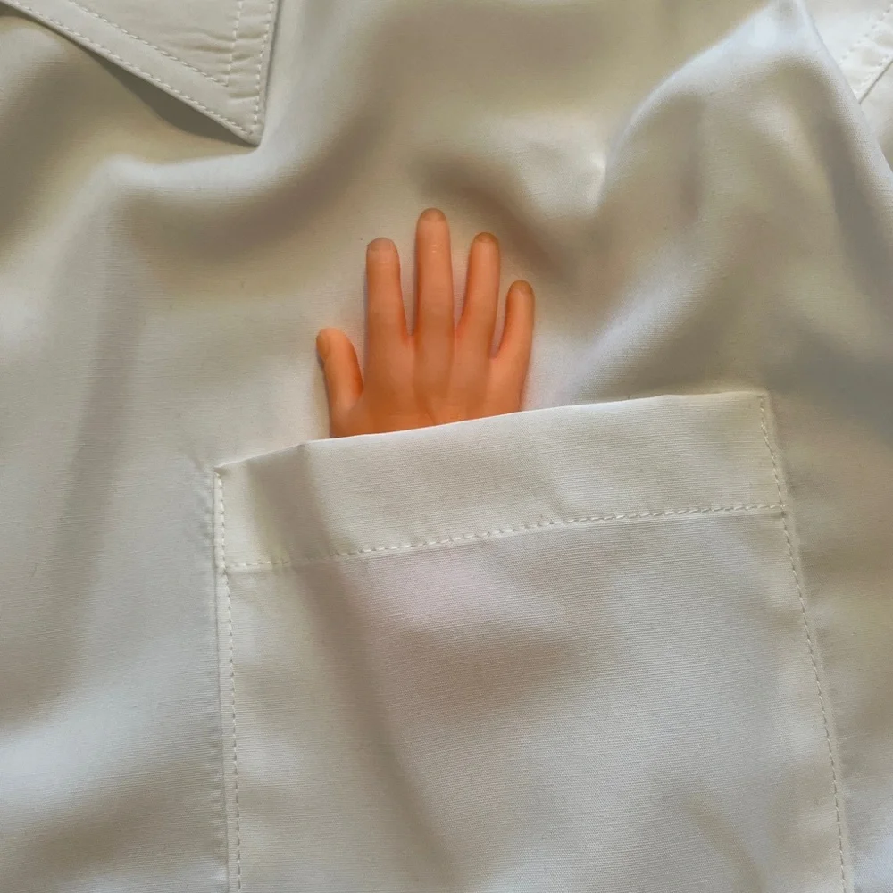 Steve Madden Nadia White Button Down Shirt - Picture 10 of 16